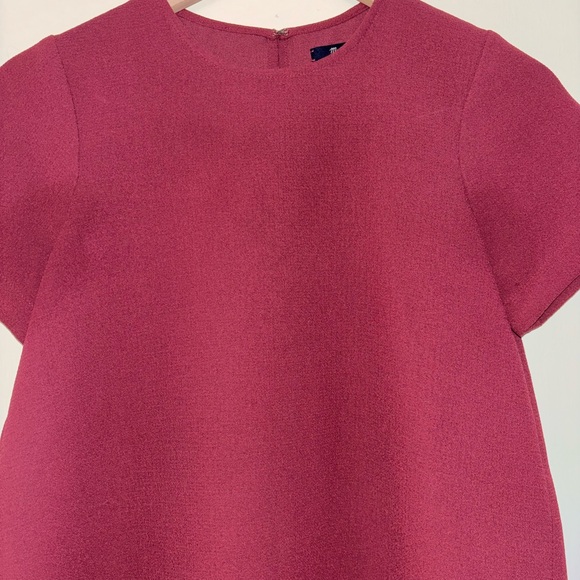 Madewell Tailored Tee in Burgundy - Picture 3 of 9